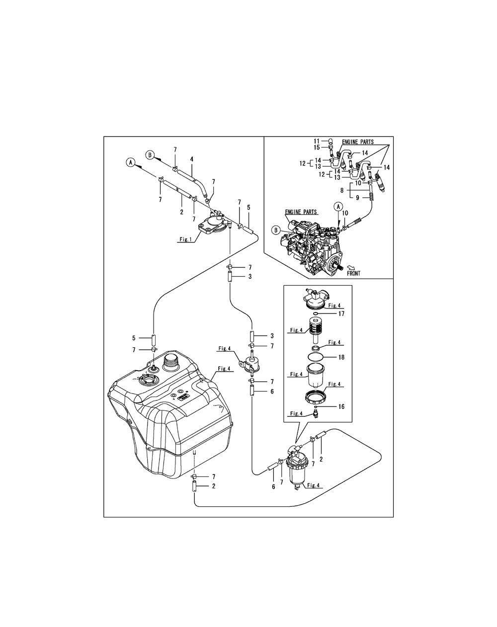 Fuel Line Diagram and Parts List for SX3100 54ALB4S727-54ALB4SW727-54ALB4SX727-54ALB4SY727-54ALB4SZ727-54AMB4S727-54AMB4SW727-54AMB4SX727-54AMB4SY727-54AMB4SZ727 Cub Cadet Lawn Tractor